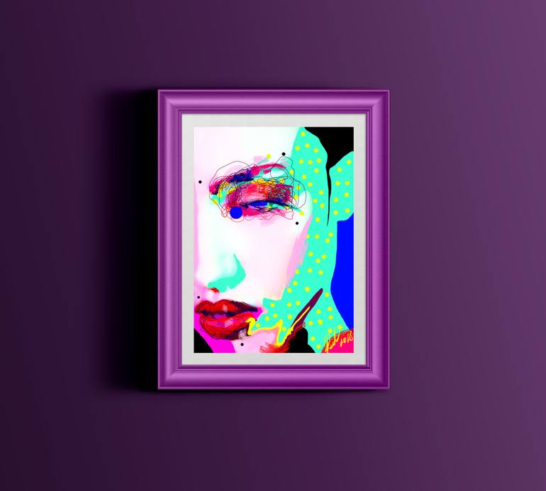 Original Illustration Women Digital by Renáta Pethő