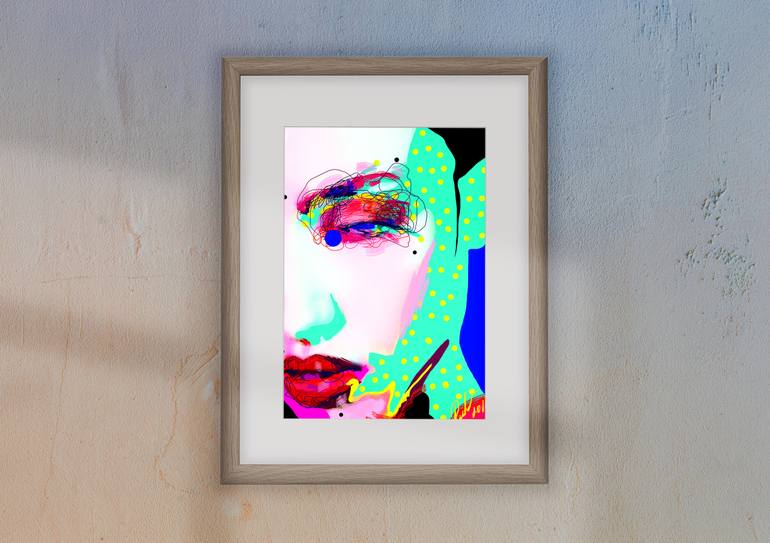 Original Illustration Women Digital by Renáta Pethő