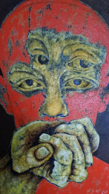Original Expressionism People Mixed Media by Vicente Castro