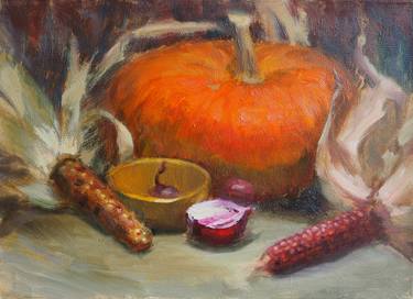 Original Fine Art Still Life Paintings by Viktorya Khrebtyugova