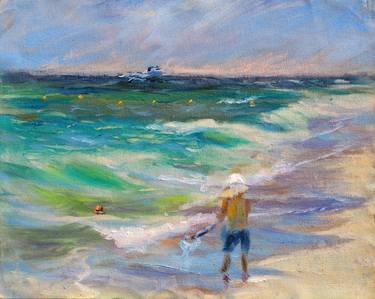 Original Beach Paintings by Viktorya Khrebtyugova