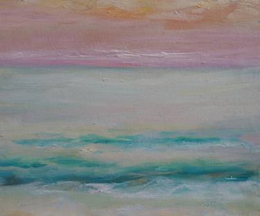 Original Abstract Expressionism Beach Paintings by Viktorya Khrebtyugova