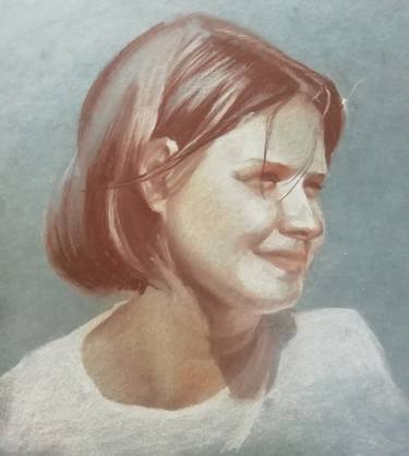 Print of Portraiture Portrait Drawings by Olga Vorobeva
