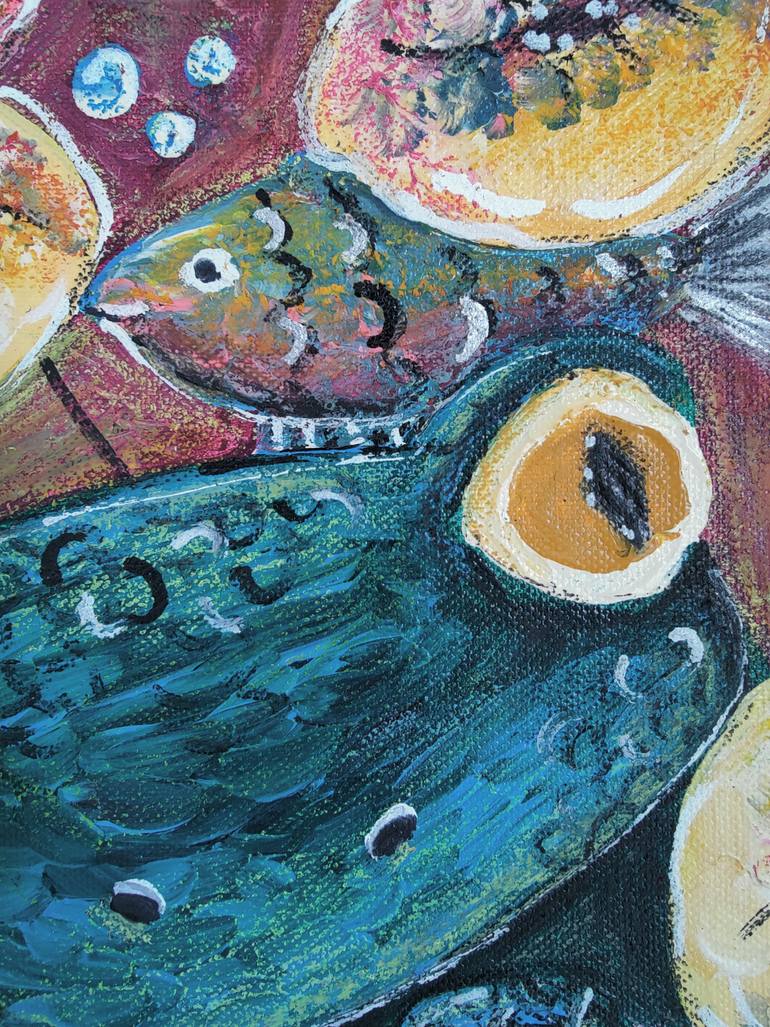Original Abstract Animal Painting by Munoz Valeriya