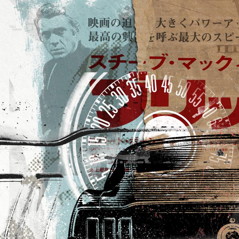 Original Modernism Car Collage by Donald Van Schilt