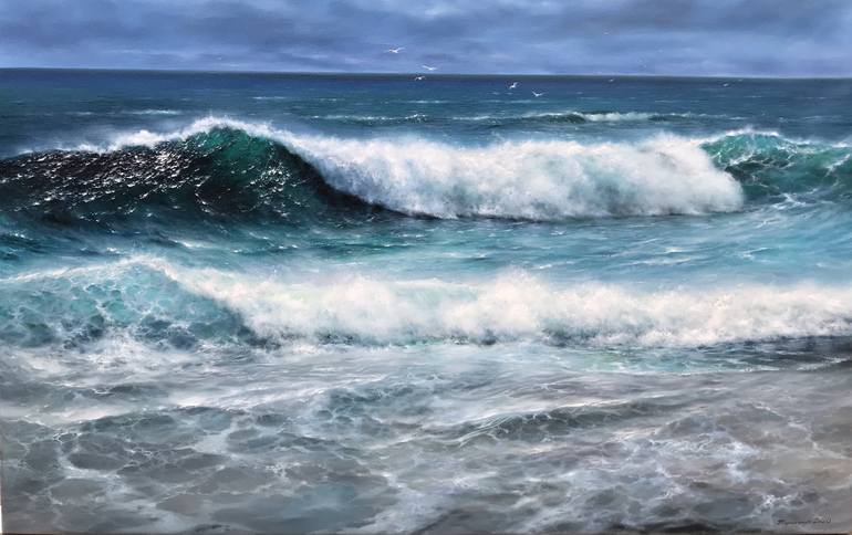 “Wave” Painting by Borisenko Aleksandr | Saatchi Art