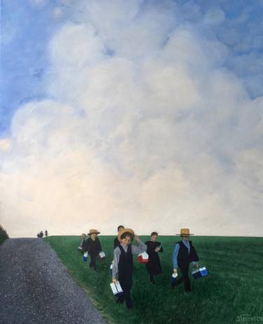 Original Rural life Painting by Peter Stevenson