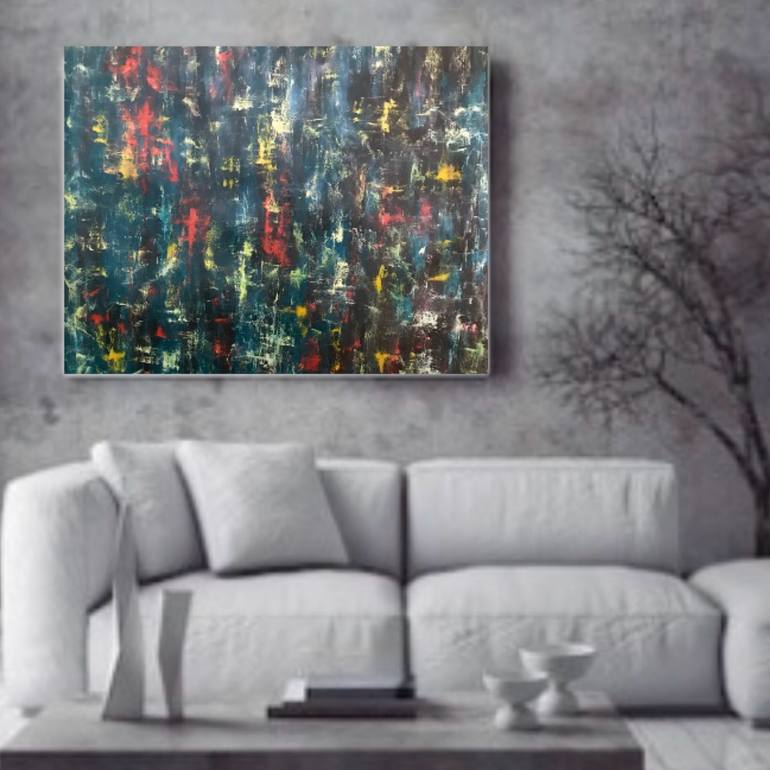 Original Abstract Expressionism Abstract Painting by Alex Sher