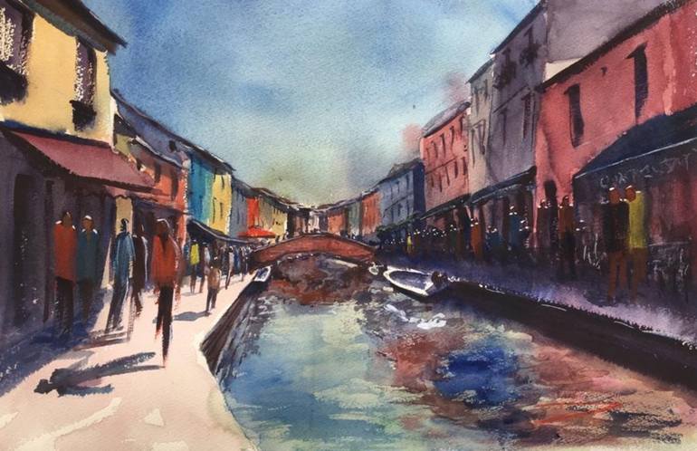 Burano 2. Painting by David Tall Mar | Saatchi Art