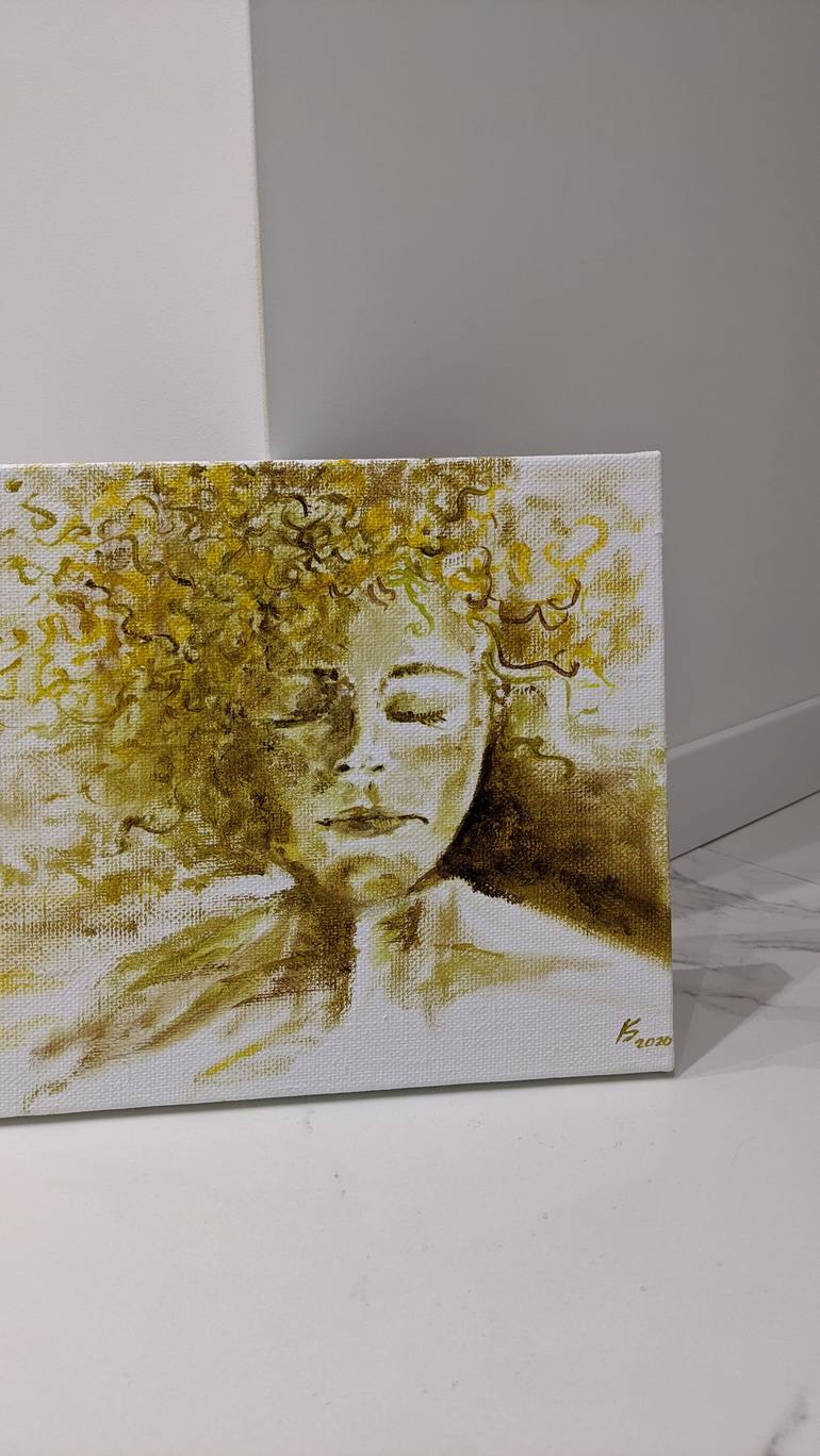 Original Abstract Portrait Painting by Kate September