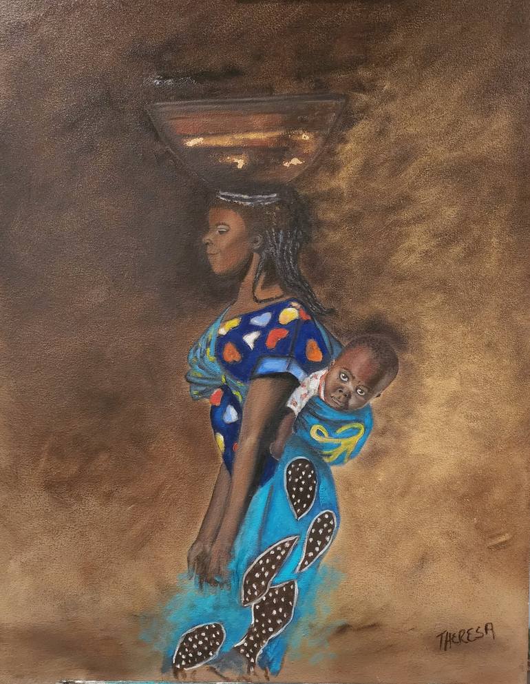 Motherhood Painting by Jenny Van Der Hoven | Saatchi Art