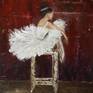 The inspired ballerina Painting by Jenny van der Hoven | Saatchi Art