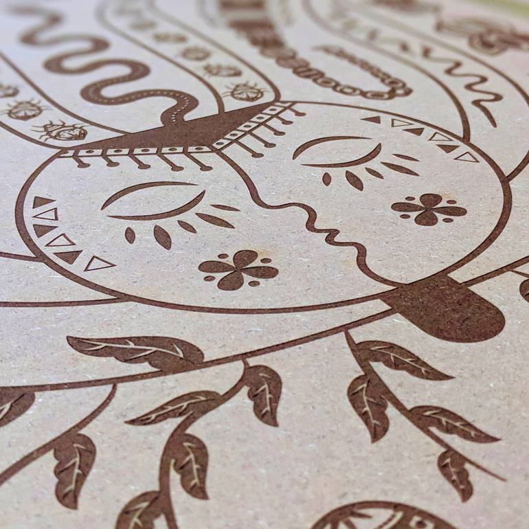 Original Folk Pop Culture/Celebrity Printmaking by Nashwa Mahmoud