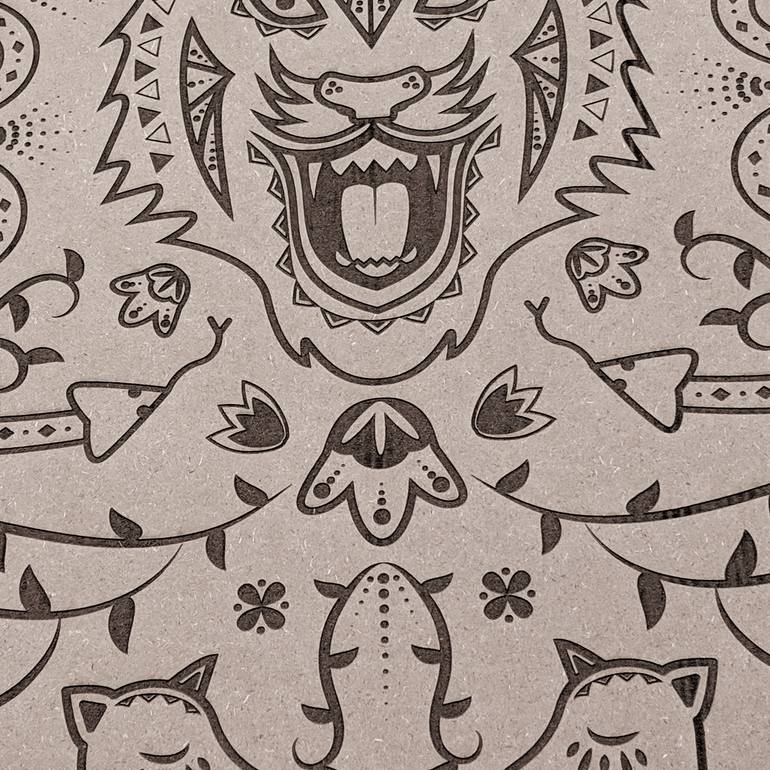 Original Folk Pop Culture/Celebrity Printmaking by Nashwa Mahmoud