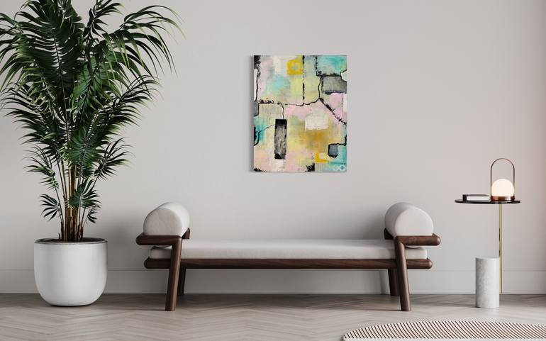 Original Abstract Expressionism Abstract Mixed Media by Vanessa Caroli