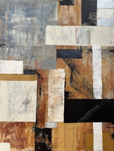 Original Abstract Expressionism Abstract Mixed Media by VANESSA CAROLI