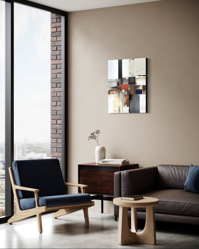 Original Abstract Expressionism Abstract Mixed Media by Vanessa Caroli