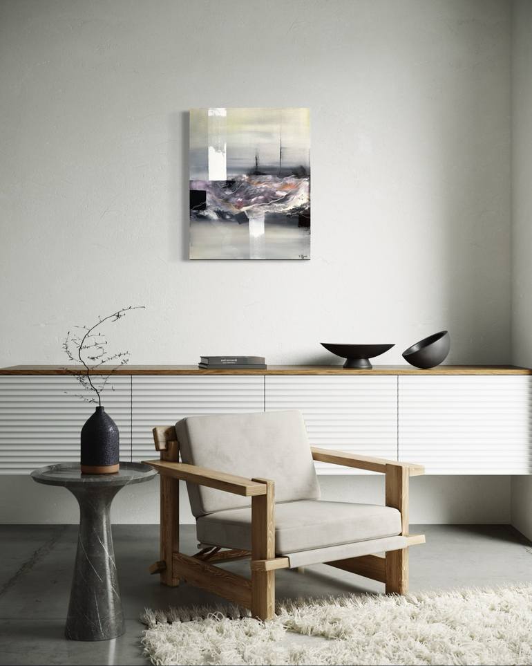 Original Abstract Expressionism Abstract Mixed Media by Vanessa Caroli