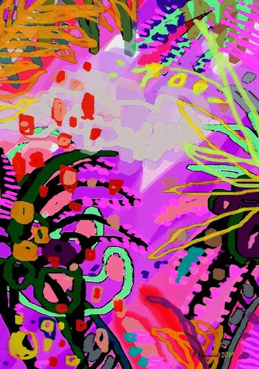 Print of Abstract Expressionism Abstract Mixed Media by Anastasiya Khudoliy