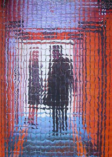 Original Figurative Interiors Painting by Paolo Avanzi