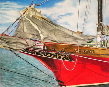 Print of Boat Drawings by Kathryn Regel