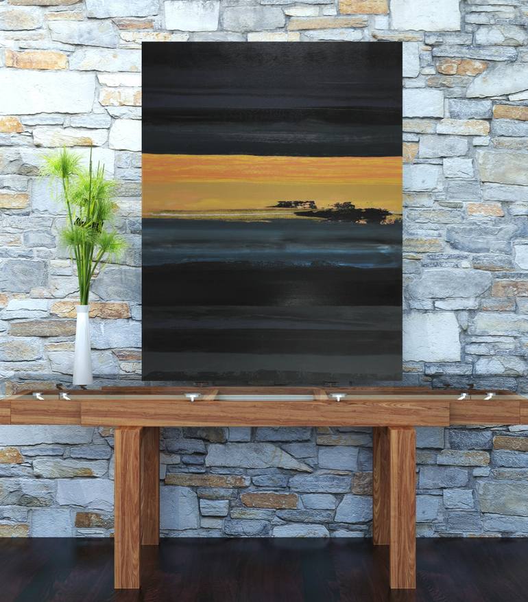 Original Minimalism Abstract Painting by Ernst Beck