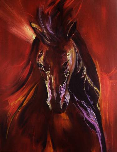 Saatchi Art Artist Christine Lawrence; Paintings, “Solar Equus” #art