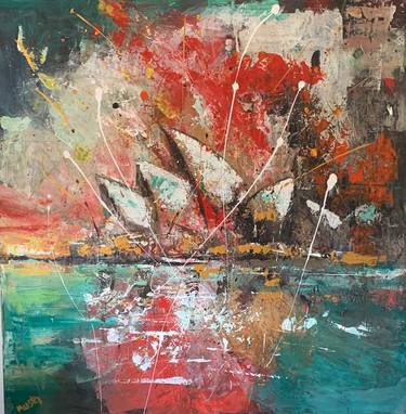 Original Abstract Paintings by sandy muston