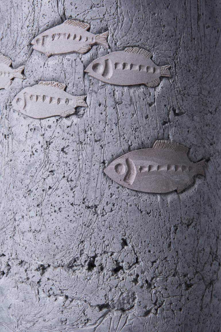 Original Abstract Fish Sculpture by Yinan Chen
