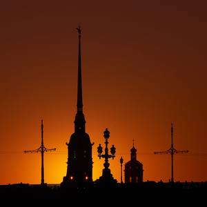 Collection The gold of the evening. Peter and Paul Fortress.