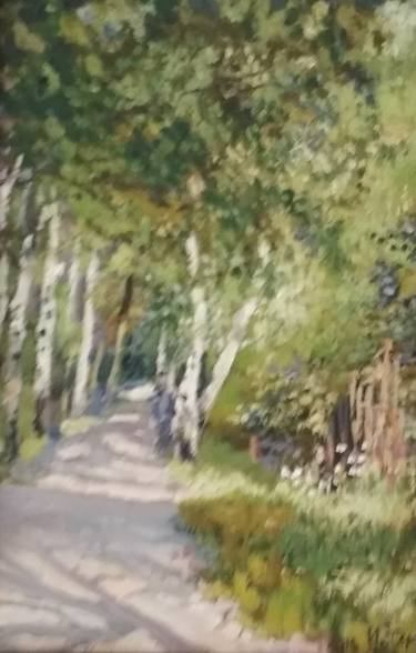 The painting "Birch Alley" thumb