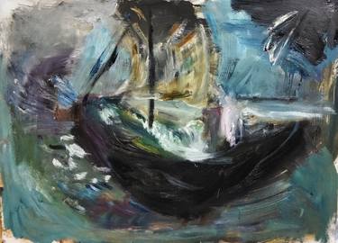 Print of Sailboat Paintings by Amit Ari