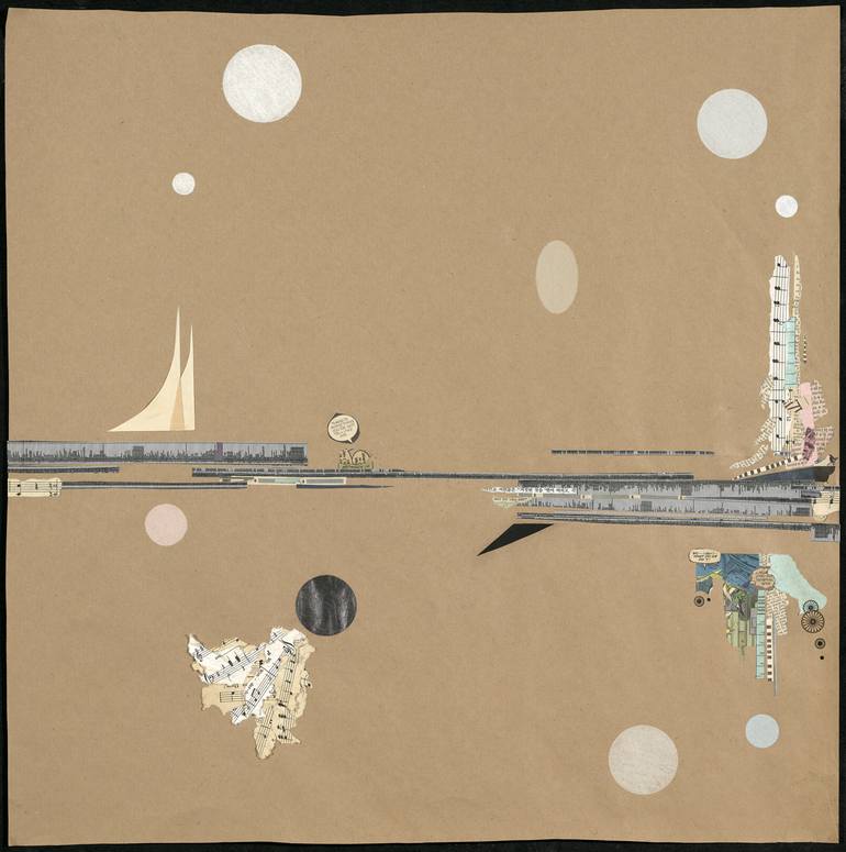 Original Abstract Collage by Petra Westen