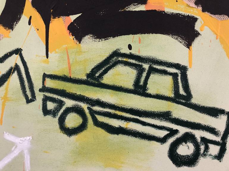 Original Expressionism Car Painting by Tom Allwinton