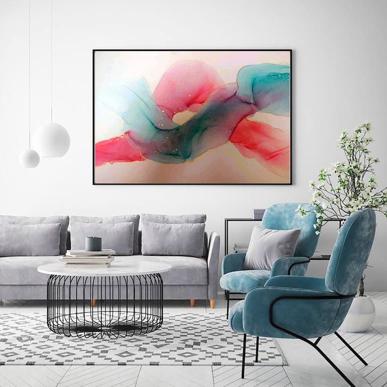 Original Abstract Expressionism Abstract Painting by Nataliia Pachkovska