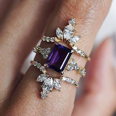 Peter Wilson in Rocky River | Ring with Purple Gem thumb