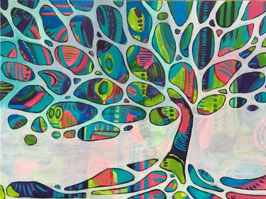 Original Expressionism Tree Paintings by Catharina Botermans