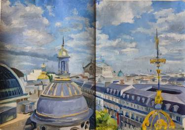 Paris Rooftops - sketchbook study thumb