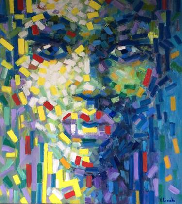 Print of Abstract Expressionism Portrait Paintings by Inga Kniazieva