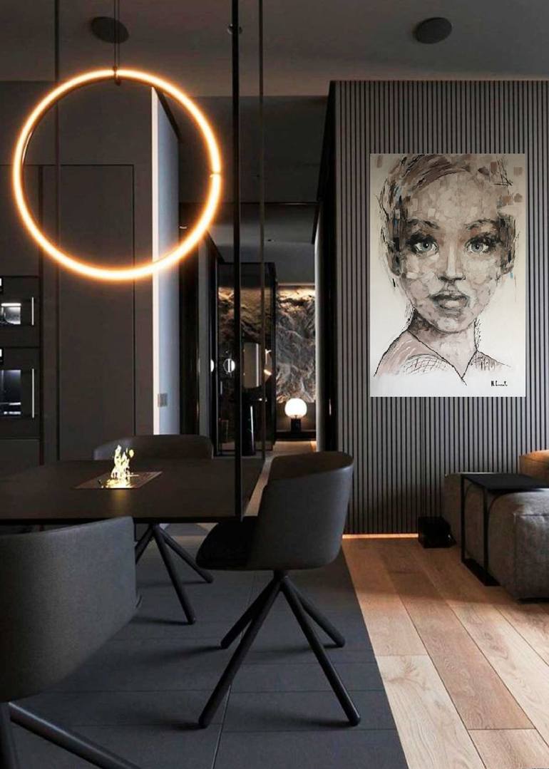 Original Figurative People Painting by Inga Kniazieva