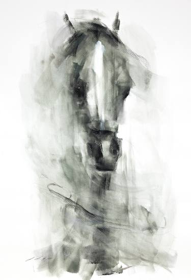 Print of Minimalism Horse Paintings by Janette Lockett