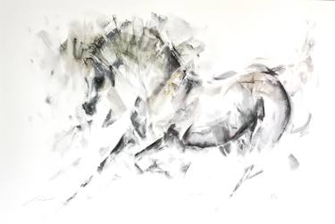 Print of Minimalism Horse Paintings by Janette Lockett