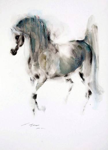 Print of Minimalism Horse Paintings by Janette Lockett