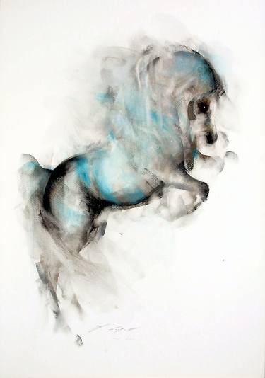 Print of Fine Art Horse Paintings by Janette Lockett