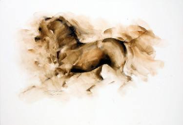 Print of Impressionism Horse Paintings by Janette Lockett