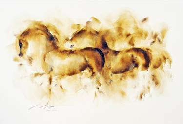 Print of Horse Paintings by Janette Lockett