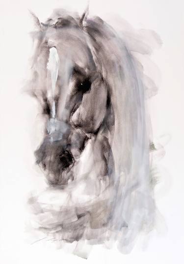 Print of Abstract Expressionism Horse Paintings by Janette Lockett