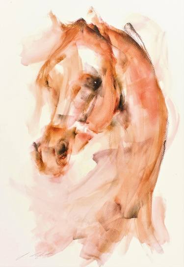 Print of Abstract Expressionism Horse Paintings by Janette Lockett