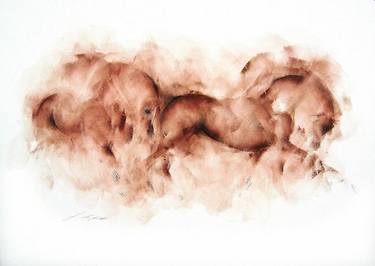 Print of Minimalism Horse Paintings by Janette Lockett