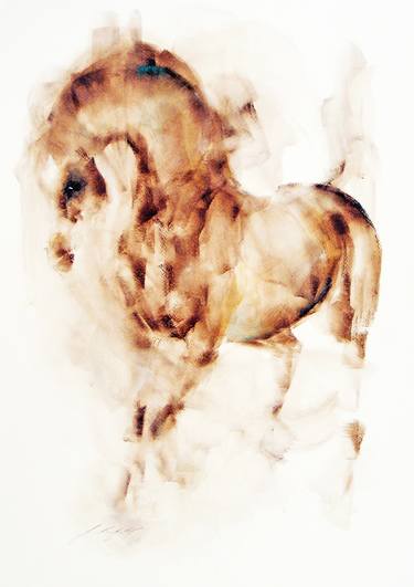 Print of Minimalism Horse Paintings by Janette Lockett